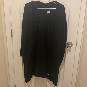 Black duster, size 1X